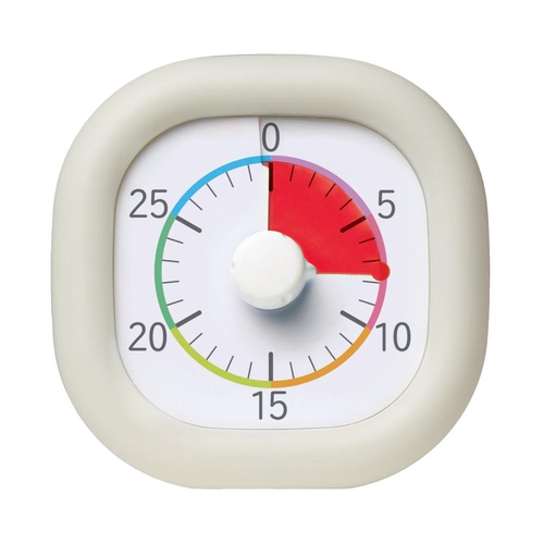 リビガク トキ・サポ時っ感タイマー30分計10cm 学習タイマー アイボリー