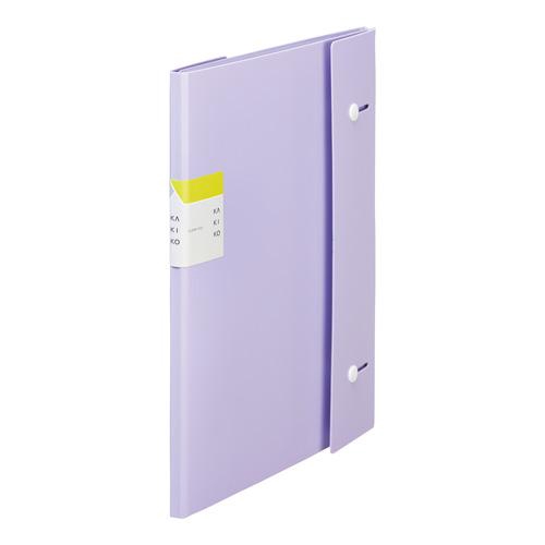 カキコ クリアーファイル カキコ ジャバラタイプ ラベンダー クリアファイル W24×D238×H311 A4タテ ラベンダー