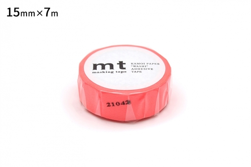 mt basic mt 1P ショッキングレッド マスキングテープ 15mm×7m