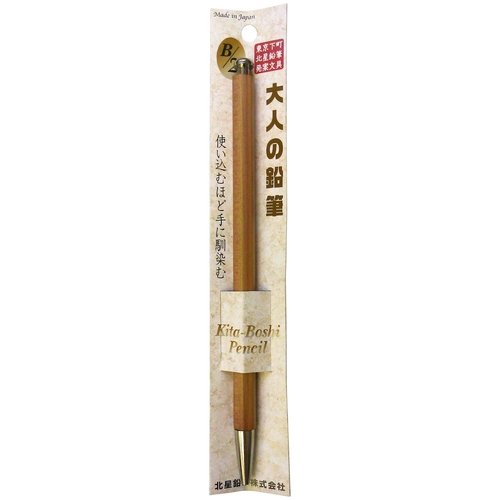 大人の鉛筆 シャープペンシル 2mm B 木目