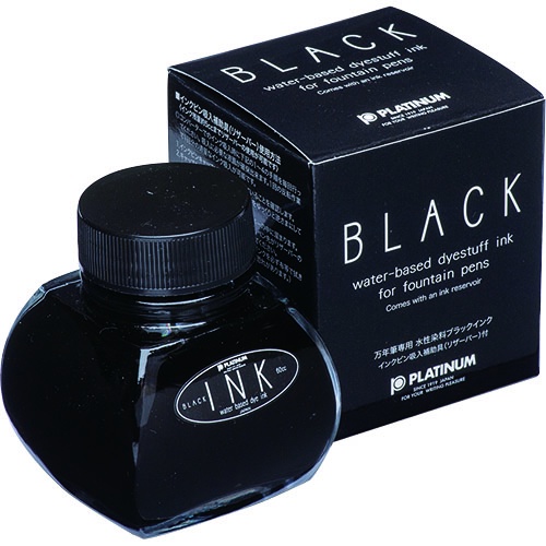 プラチナ 水性染料インク ボトルインク 60ml ブラック