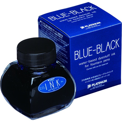 プラチナ 水性染料インク ボトルインク 60ml ブルーブラック