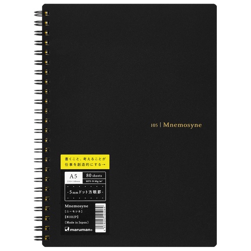 ニーモシネ A5 ノート ニーモシネ 5mmドット ノート A5 5mmドット 80枚 ブラック