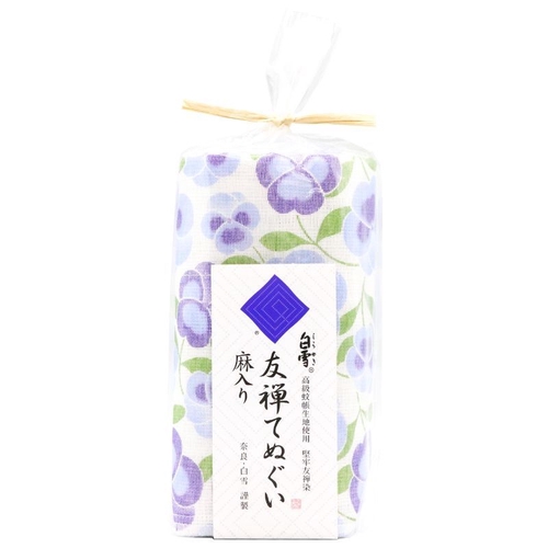 友禅てぬぐい パンジー ブルー