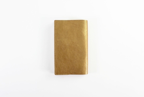 BIBLIOPHILIC COW LEATHER BOOKCOVER 新書 GD ゴールド