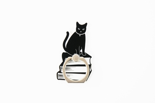 BIBLIOPHILIC SMARTPHONE RING BLACK
