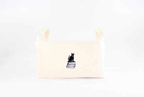 BIBLIOPHILIC BOOK TOTE BAG NATURAL