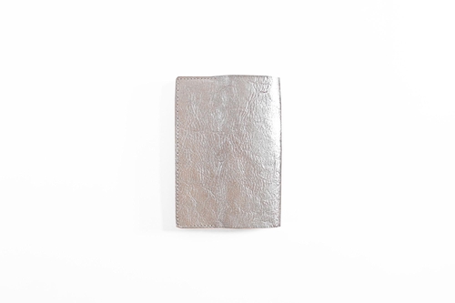 BIBLIOPHILIC COW LEATHER BOOKCOVER 文庫 SV シルバー