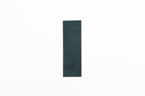 BIBLIOPHILIC COW LEATHER BOOKMARK NV ネイビー