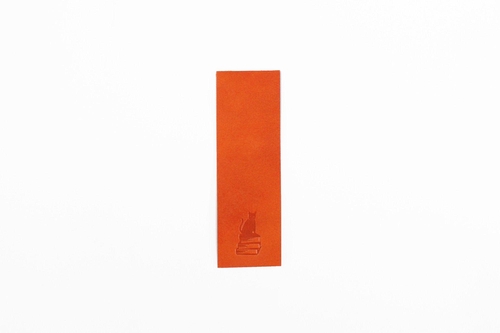 BIBLIOPHILIC COW LEATHER BOOKMARK VM バーミリオン