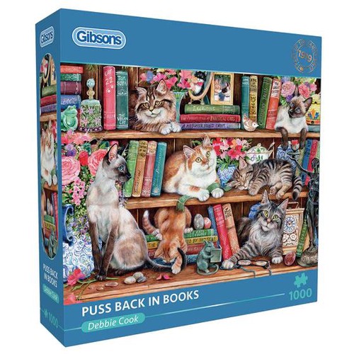 【Gibsons】ジグソーパズル Puss Back in Books (1000)