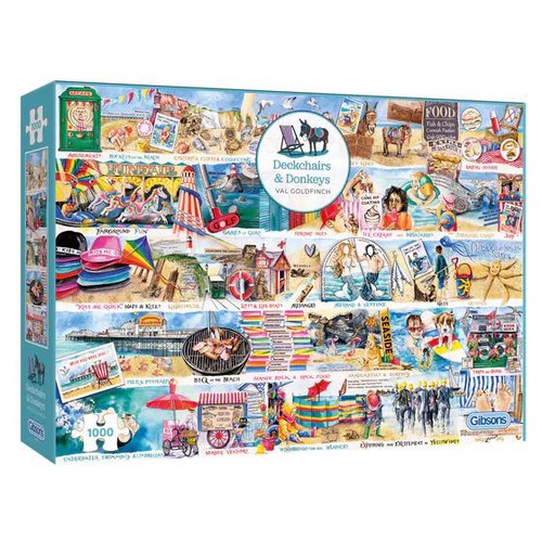 【Gibsons】ジグソーパズル Deckchairs and Donkeys (1000)