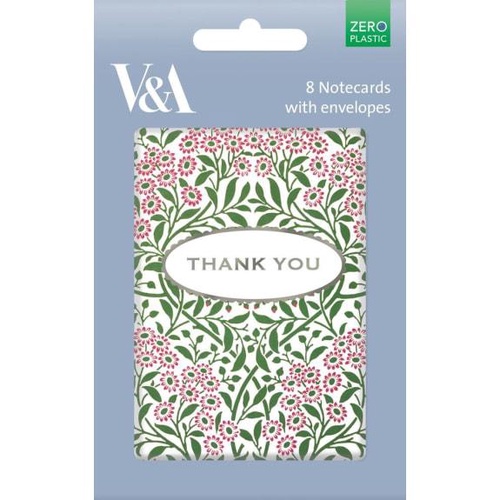 【V&A_M&G】封筒付きメッセージカード(8セット入り)【MICHAELMAS DAISY】