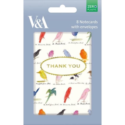 【V&A_M&G】封筒付きメッセージカード(8セット入り)【LEAR BIRDS】