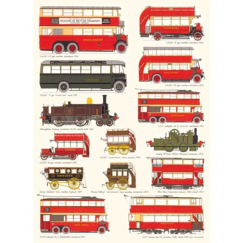 【V&A_M&G】グリーティングカード(140 YEARS OF LONDON'S TRANSPORT)【Transport For London】