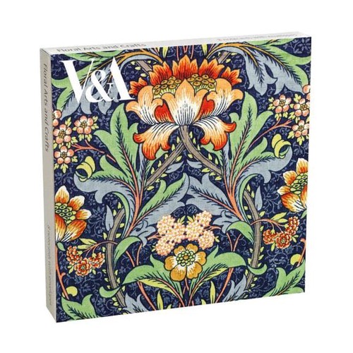 【V&A_M&G】封筒付きカードセット(2種デザイン)【FLORAL ARTS AND CRAFTS】