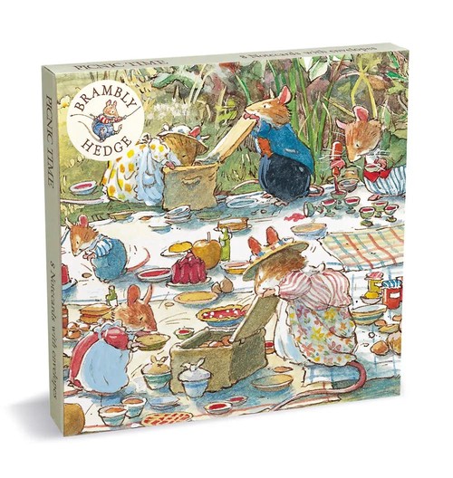 【Brambly Hedge】封筒付きカードセット(2種デザイン)(PICNIC TIME)【M&G】
