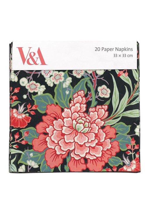 【V&A】ペーパーナプキン【PEONY & PRUNUS BUTTERFIELD】
