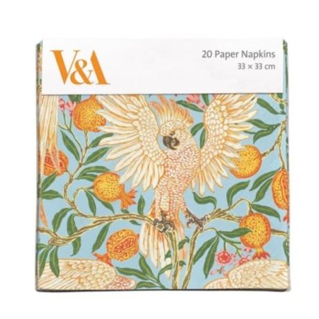 【V&A】ペーパーナプキン【COCKATOO AND POMEGRANATE】