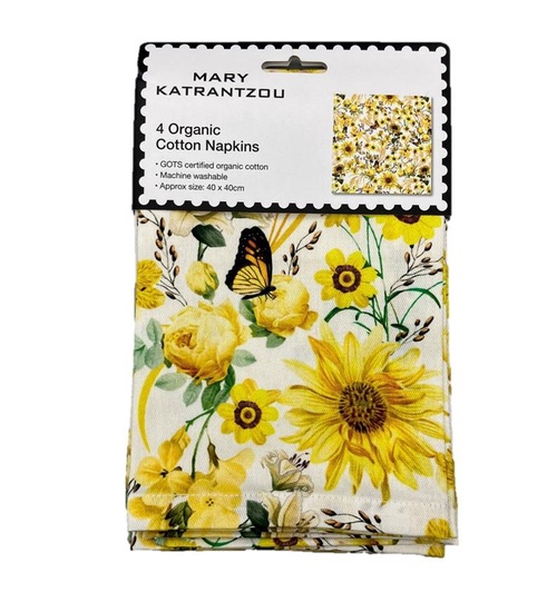 【M&G】キッチンナプキン【YELLOW BUTTERFLIES】