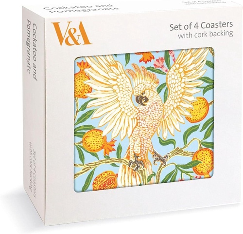 【V&A】コースター【COCKATOO AND POMEGRANATE】