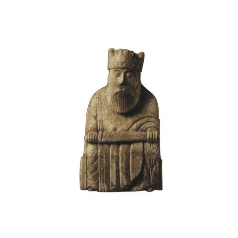 【British Museum】木製マグネット(KING)【Lewis Chessmen】