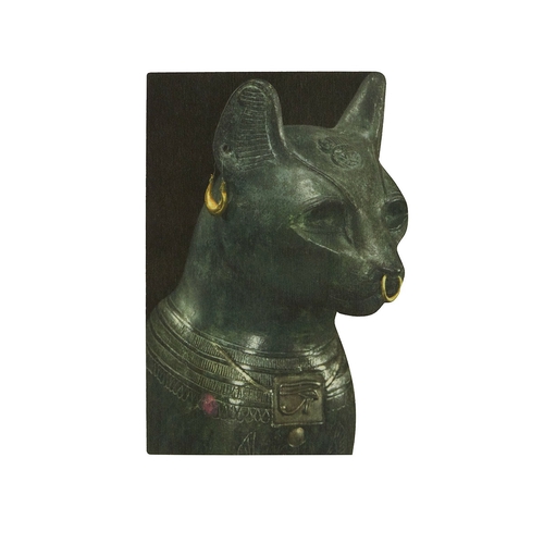 【British Museum】木製ポストカード【Egyptian Cat】