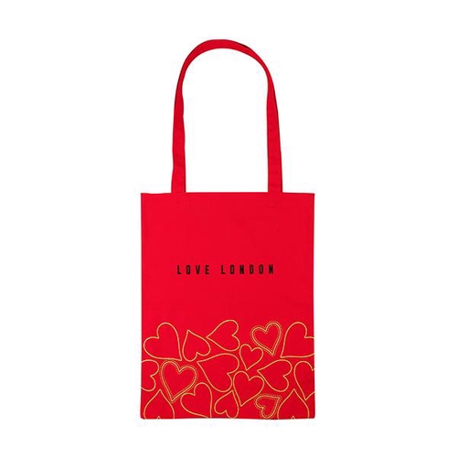 【TempleIsland】トートバッグ(赤)【Love London】