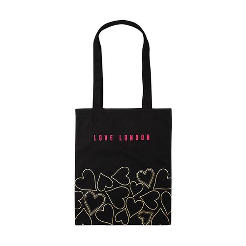 【TempleIsland】トートバッグ(黒)【Love London】
