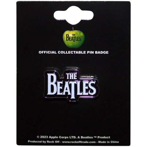 【The Beatles】ピンバッジ(ホワイト)【Drop T】