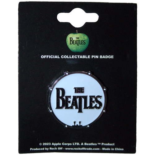 【The Beatles】ピンバッジ(ドラムロゴ)