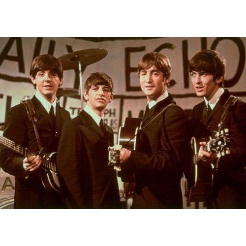 【The Beatles】ポストカード(Daily Echo On Stage Portrait)