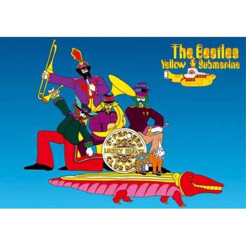 【The Beatles】ポストカード(バンド・オン・クロコ)【Yellow Submarine】