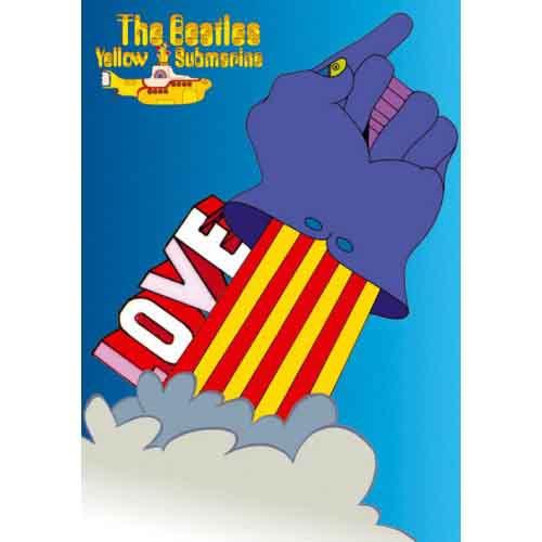 【The Beatles】ポストカード(ラブ・グローブ)【Yellow Submarine】