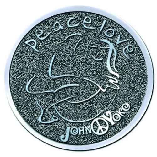 【The Beatles】ピンバッジ(グレー)【John Lennon】