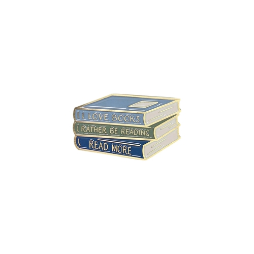 【Book Lovers】ピンバッジ(Rather Be Reading)