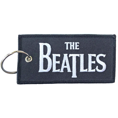 【The Beatles】ワッペンキーホルダー(ブラック)【Drop T】