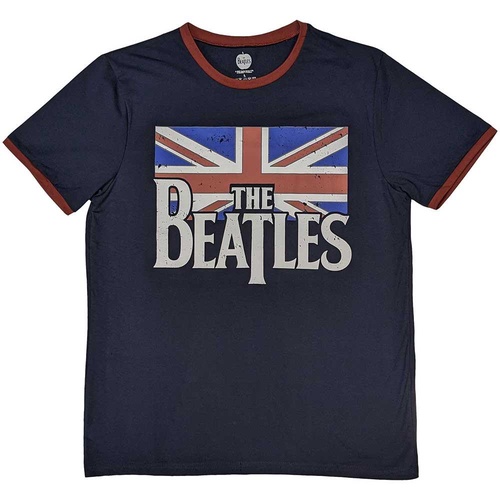 【The Beatles】紺Tシャツ サイズ: L【Drop T】