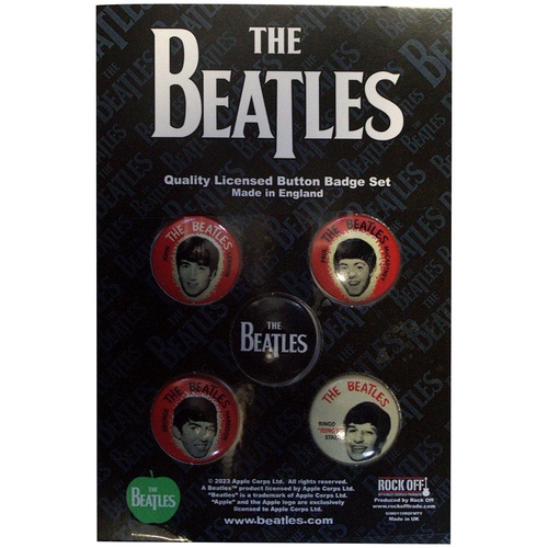 【The Beatles】ボタンバッジセット(ヴィンテージポートレイト)