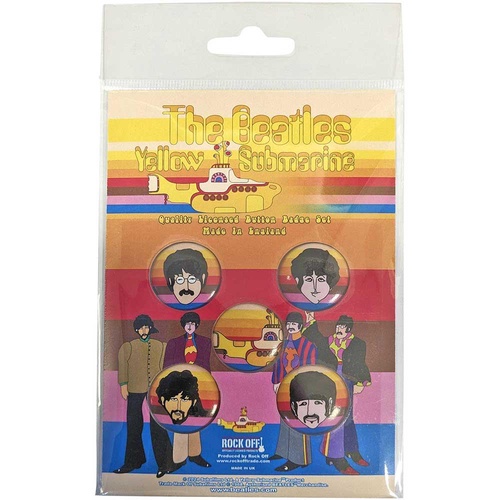 【The Beatles】ボタンバッジ(ポートレイト)【Yellow Submarine】