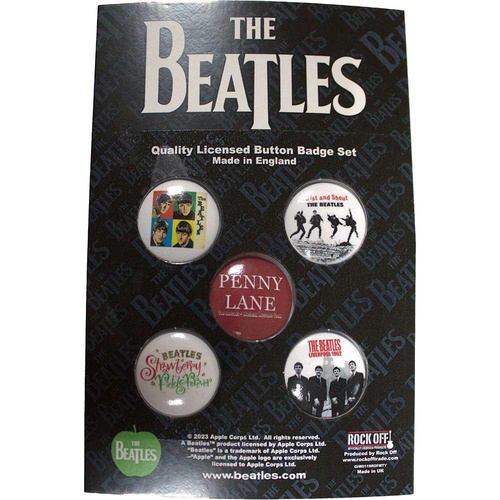 【The Beatles】ボタンバッジセット【Liverpool】