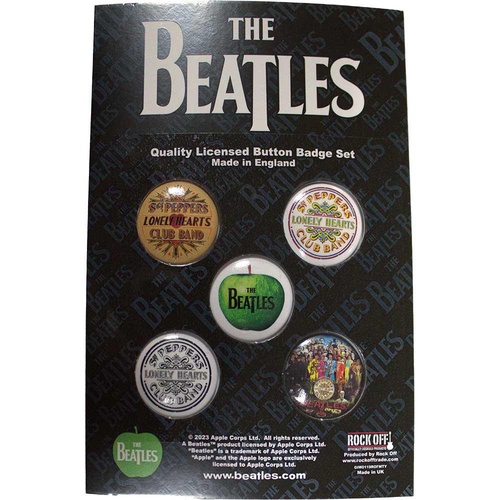 【The Beatles】ボタンバッジセット【Sgt. Pepper's Lonely Hearts Club Band】