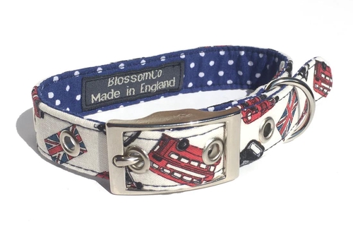 【BlossomCo】ドッグカラー Size: M【London Style】