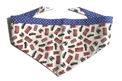 【BlossomCo】犬用バンダナ Size: M【London Style】