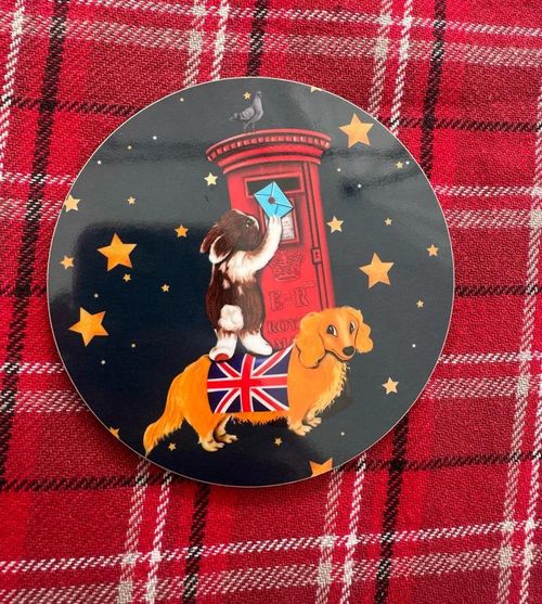 【PeckishGoose】コースター(紺)【Postbox Bunny】