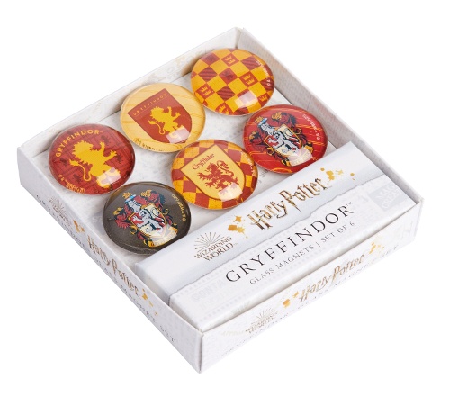 Harry Potter: Gryffindor Glass Magnet Set: Set of 6