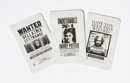 Harry Potter: Wanted Posters Pocket Journal Collection: Set of 3