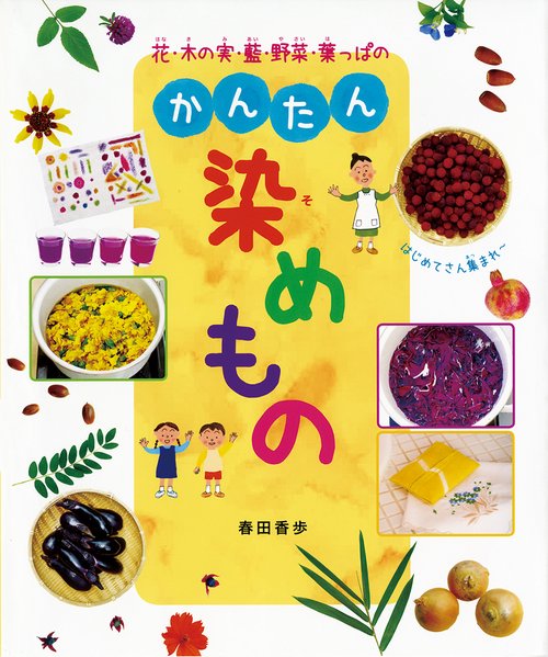 花・木の実・藍・野菜・葉っぱのかんたん染めもの