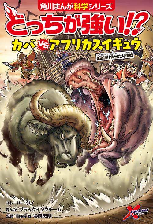 どっちが強い!? カバｖｓアフリカスイギュウ 超凶暴！体当たり決戦