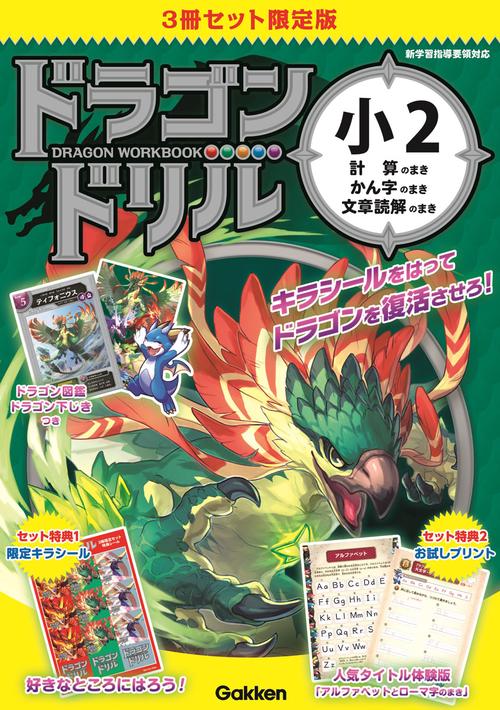 ドラゴンドリル　小２　３冊セット　限定版